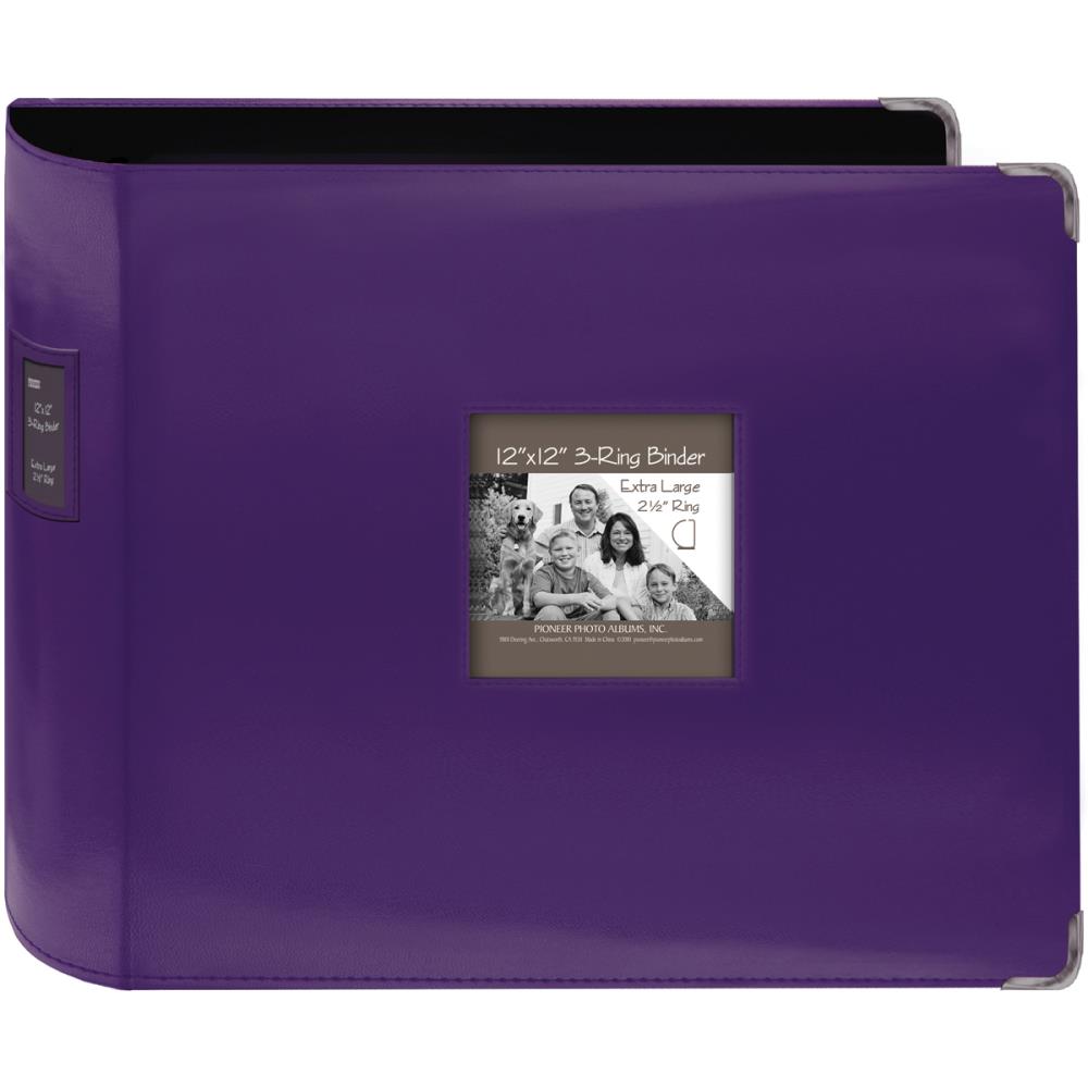 PIONEER 3 RING 12X12 SEWN FRAME BR PURPLE