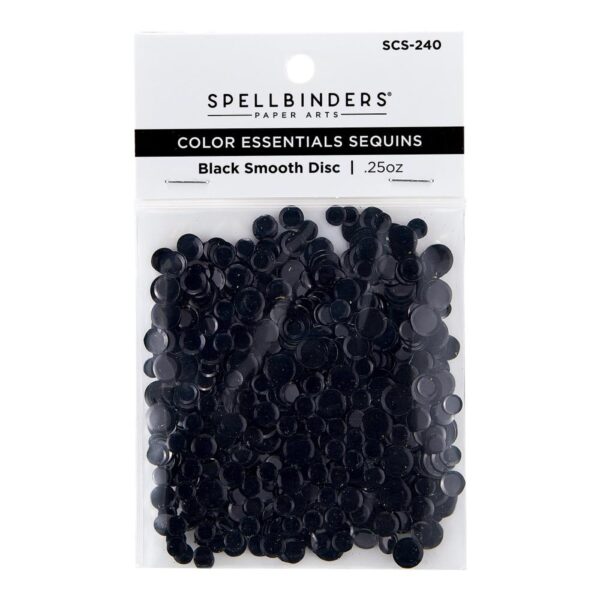 SPELLBINDERS SEQUINS SMOOTH DISC BLACK