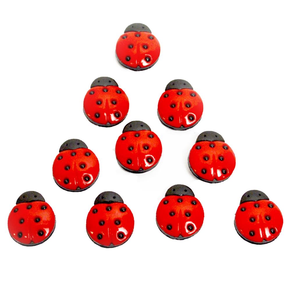 DRESS IT UP EMBELLISHMENTS LADYBUGS
