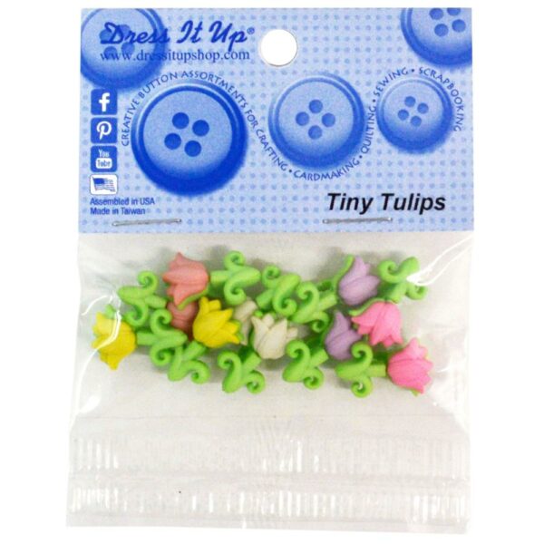 DRESS IT UP EMBELLISHMENTS TINY TULIPS DRESS IT UP EMBELLISHMENTS TINY TULIPS