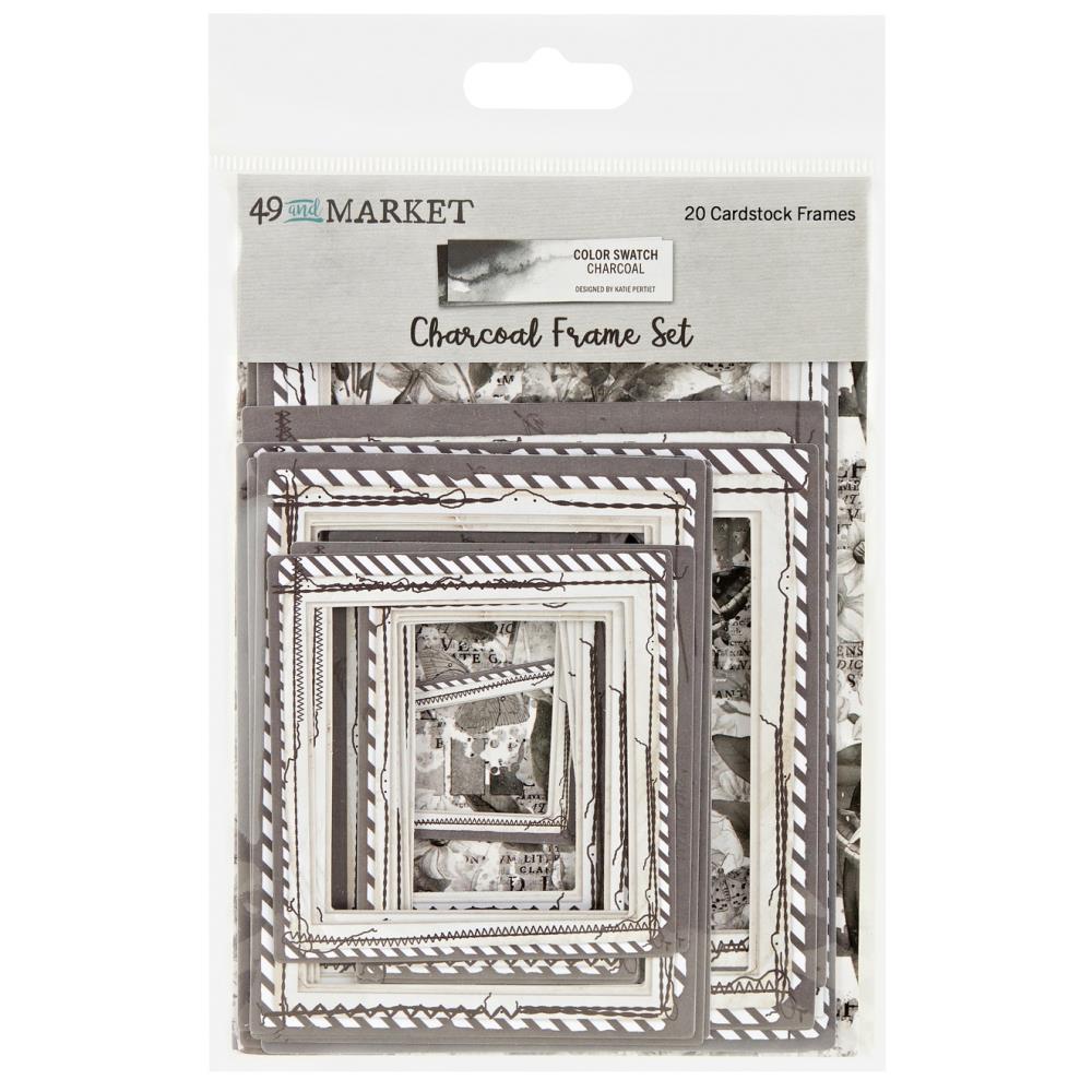 49 & MARKET COLOR SWATCH CHARCOAL REPOSITIONABLE FABRIC TAPE
