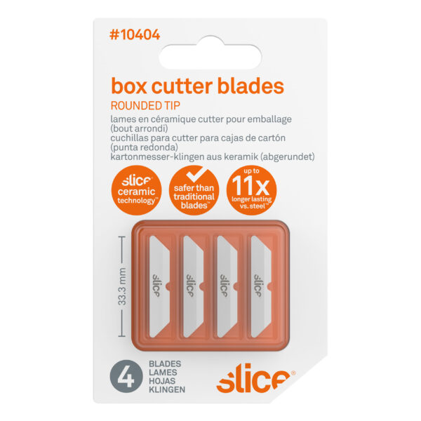 Slice Box Cutter Blades Rounded Tip 4 Pack Slice Box Cutter Blades Rounded Tip 4 Pack