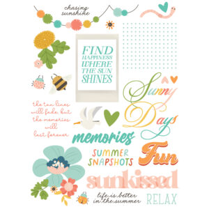 Simple Stories Summer Snapshots Rub Ons