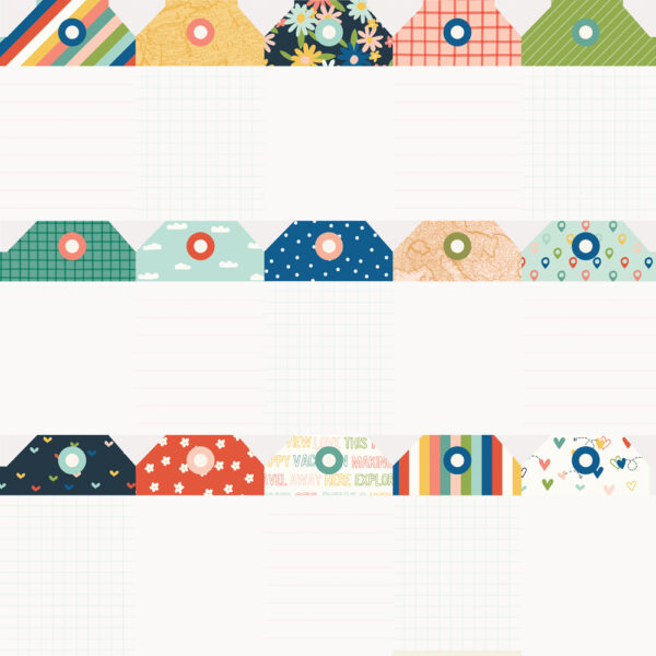 Simple Stories Pack Your Bags 12X12 Tags Elements