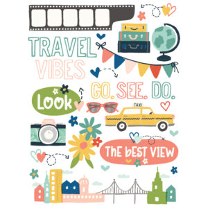 Simple Stories Pack Your Bags Rub Ons