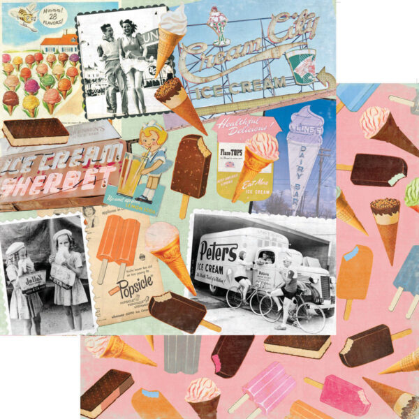 Fancy Pants Beachside Boardwalk 12X12 Ice Cream Calling Fancy Pants Beachside Boardwalk 12X12 Ice Cream Calling