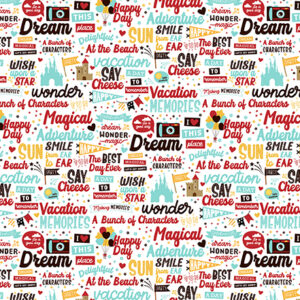 Echo Park Magical Voyage 12X12 Vacation Phrases