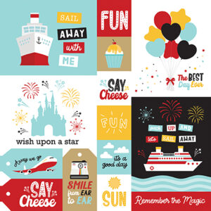 Echo Park Magical Voyage 12X12 Multi Journaling Cards