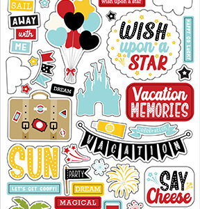 Echo Park A Magical Voyage Puffy Stickers