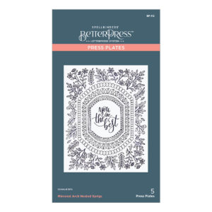 Spellbinders Mirrored Arch Nested Sprigs Press Plate From the Mirrored Arch Collection