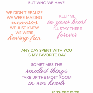 LDRS Stamp Love & Friendship Sentiments