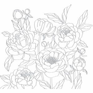 LDRS Letterpress Peony