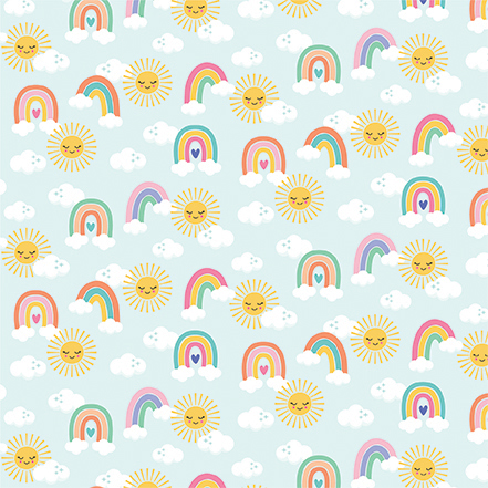 Echo Park My Little Girl 12X12 Sunshine and Rainbows