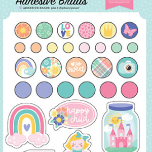 Echo Park My Little Girl Adhesive Brads