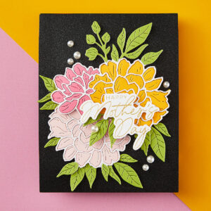 Spellbinders Peony Celebration Etched Dies From the Let's Celebrate Collection By Yana Smakula