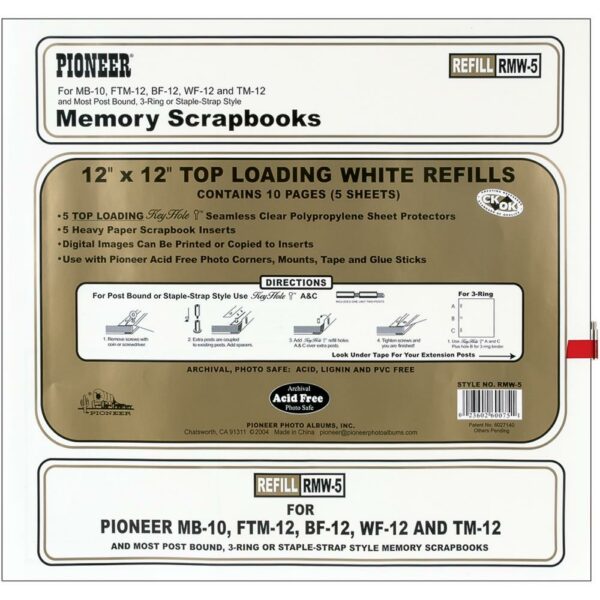 PIONEER 12X12 REFILL PIONEER 12X12 REFILL