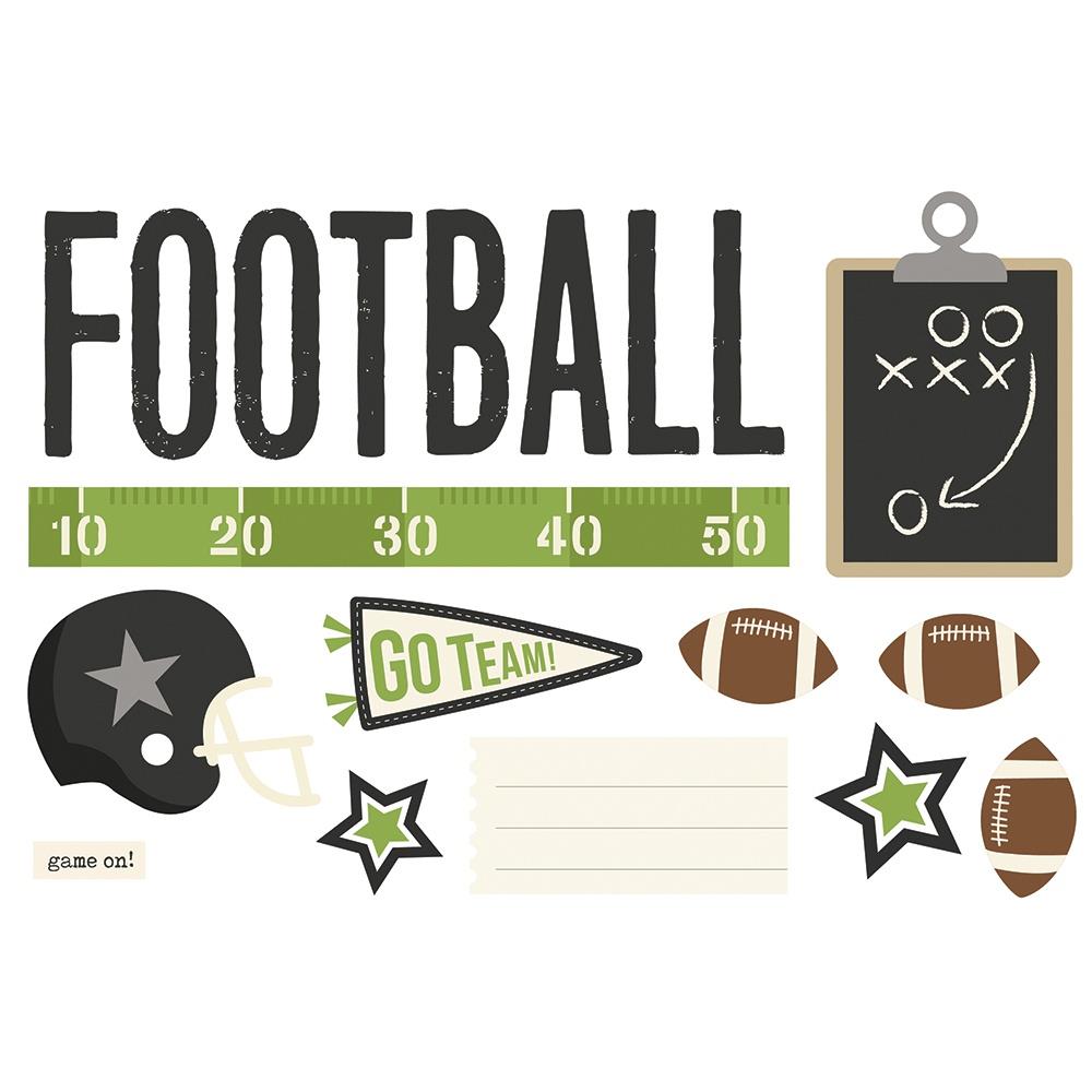 SIMPLE STORIES PAGE PIECES FOOTBALL