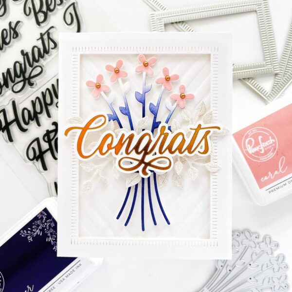 PINKFRESH BLANKET STITCHED RECTANGLE DIE