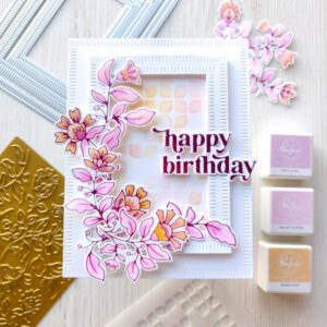 PINKFRESH BLANKET STITCHED RECTANGLE DIE