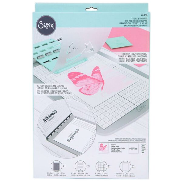 SIZZIX STENCIL & STAMP TOOL SIZZIX STENCIL & STAMP TOOL