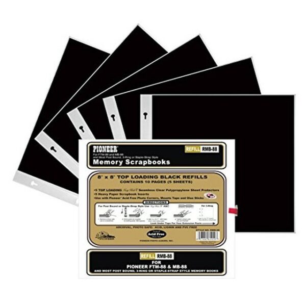 PIONEER 8X8 EZ LOAD BLACK REFILL PIONEER 8X8 EZ LOAD BLACK REFILL