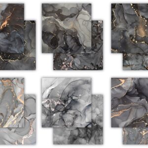 CRAFTERS CONSORTIUM INK DROPS 6X6 MONOCROME