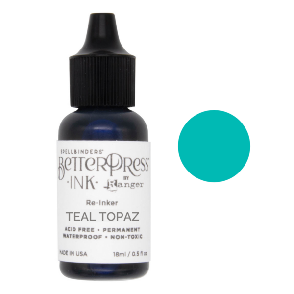 Spellbinders Betterpress Reinker Teal Topaz Spellbinders Betterpress Reinker Teal Topaz