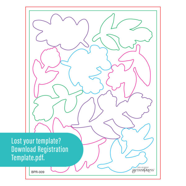 SPELLBINDERS REGISTRATION BETTERPRESS PLATE & DIE SET SPRIGS