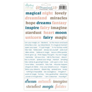 Mintay Dreamland 6 X 12 Stickers Words
