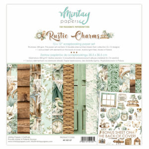 Mintay Rustic Charms 12 X 12 Paper Set