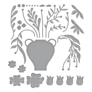 SPELLBINDERS DIES FRESH PICKED VASE BOUQUET