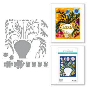 SPELLBINDERS DIES FRESH PICKED VASE BOUQUET