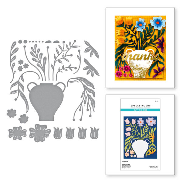 SPELLBINDERS DIES FRESH PICKED VASE BOUQUET