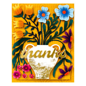 SPELLBINDERS DIES FRESH PICKED VASE BOUQUET