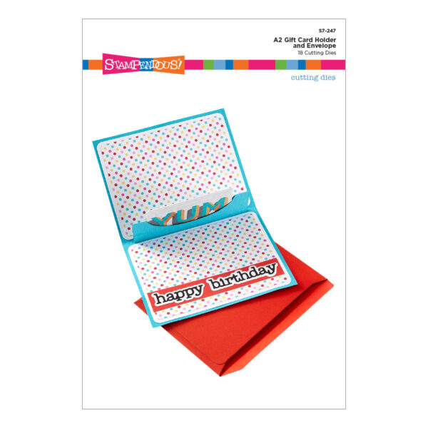 STAMPENDOUS DIE A2 GIFT CARD HOLDER AND ENVELOPE STAMPENDOUS DIE A2 GIFT CARD HOLDER AND ENVELOPE