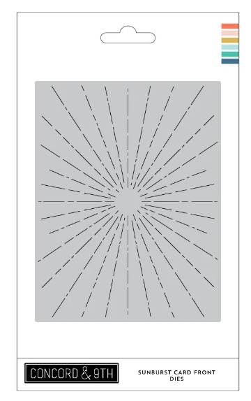 Concord & 9th Die Sunburst Card Front Concord & 9th Die Sunburst Card Front