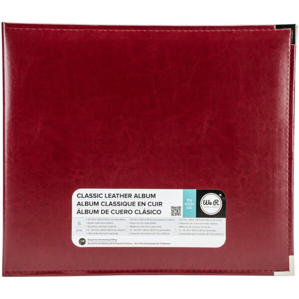 WE R MEMORY KEEPERS 3RING 12X12 WINE
