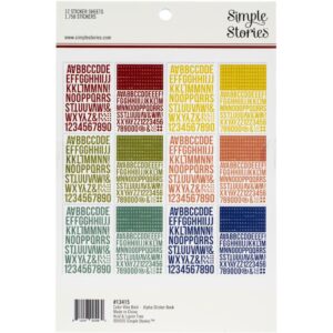 SIMPLE STORIES COLOR VIBE ALPHABET BOOK BOLDS