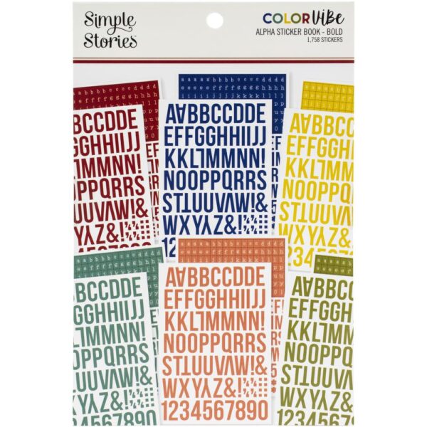 SIMPLE STORIES COLOR VIBE ALPHABET BOOK BOLDS