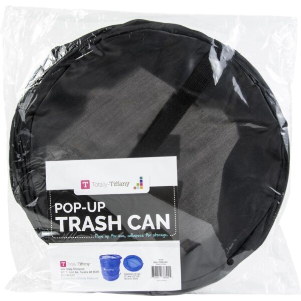 TOTALLY TIFFANY POP-UP TRASH CAN BLACK TOTALLY TIFFANY POP-UP TRASH CAN BLACK