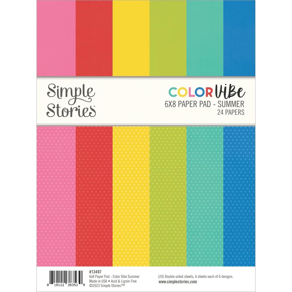 Simple Stories Color Vibe Summer 6X8 Paper Pad