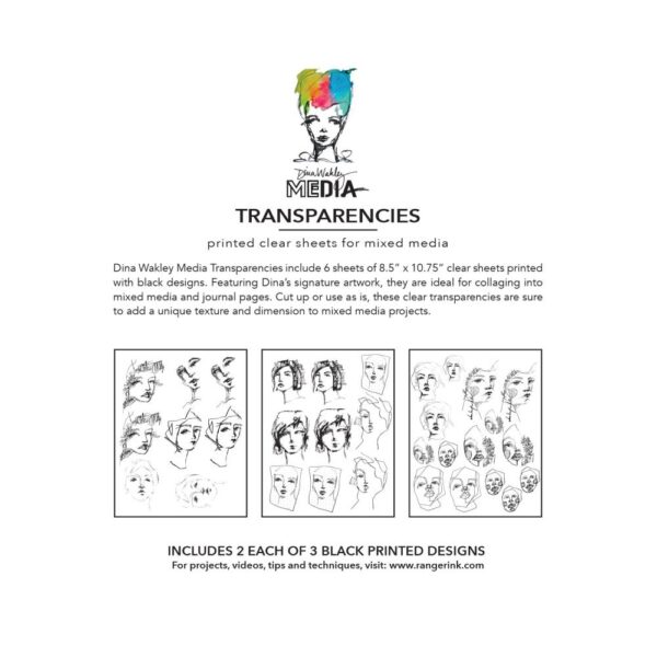 RANGER DINA WAKLEY TINIES SET 2 TRANSPARANCIES