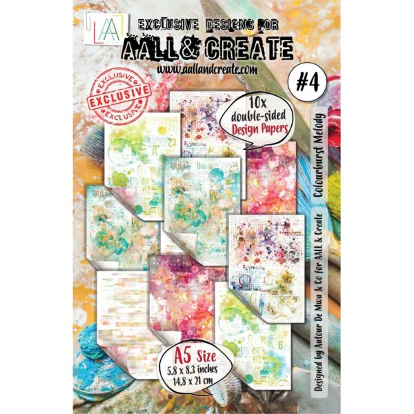 AALL & CREATE 6X8 PAPER COLOURFUL CASCADE AALL & CREATE 6X8 PAPER COLOURFUL CASCADE