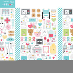 Doodlebug Happy Healing Mini Icons Stickers