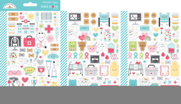 Doodlebug Happy Healing Mini Icons Stickers