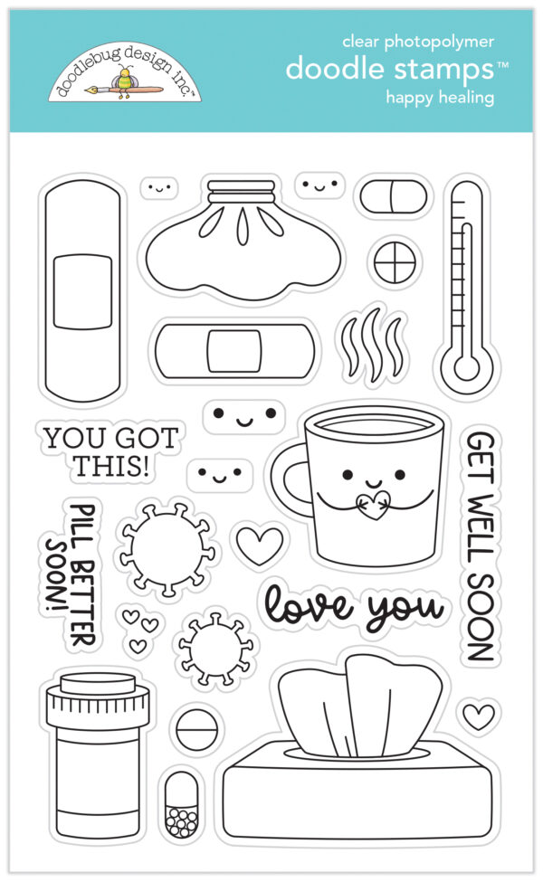 Doodlebug Happy Healing Doodle Stamps