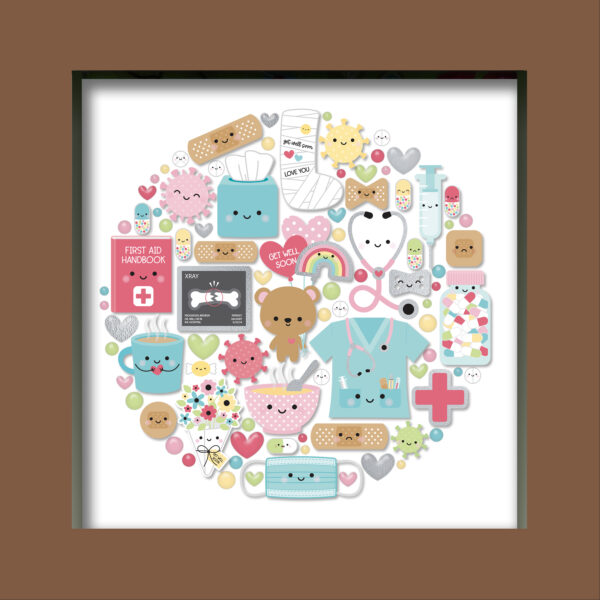 Doodlebug Happy Healing Shadow Box Kit