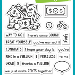 Lawn Fawn Stamp How You Bean? Money Add-on