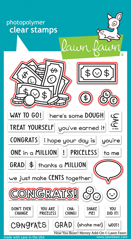 Lawn Fawn Die How You Bean? Money Add-on