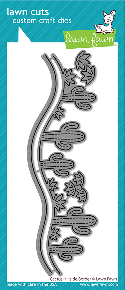 Lawn Fawn Die Cactus Hillside Border